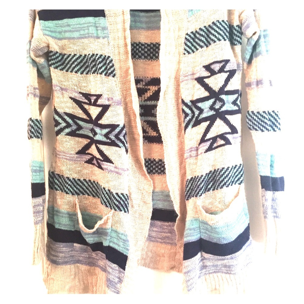 Tribal Print Cardigan